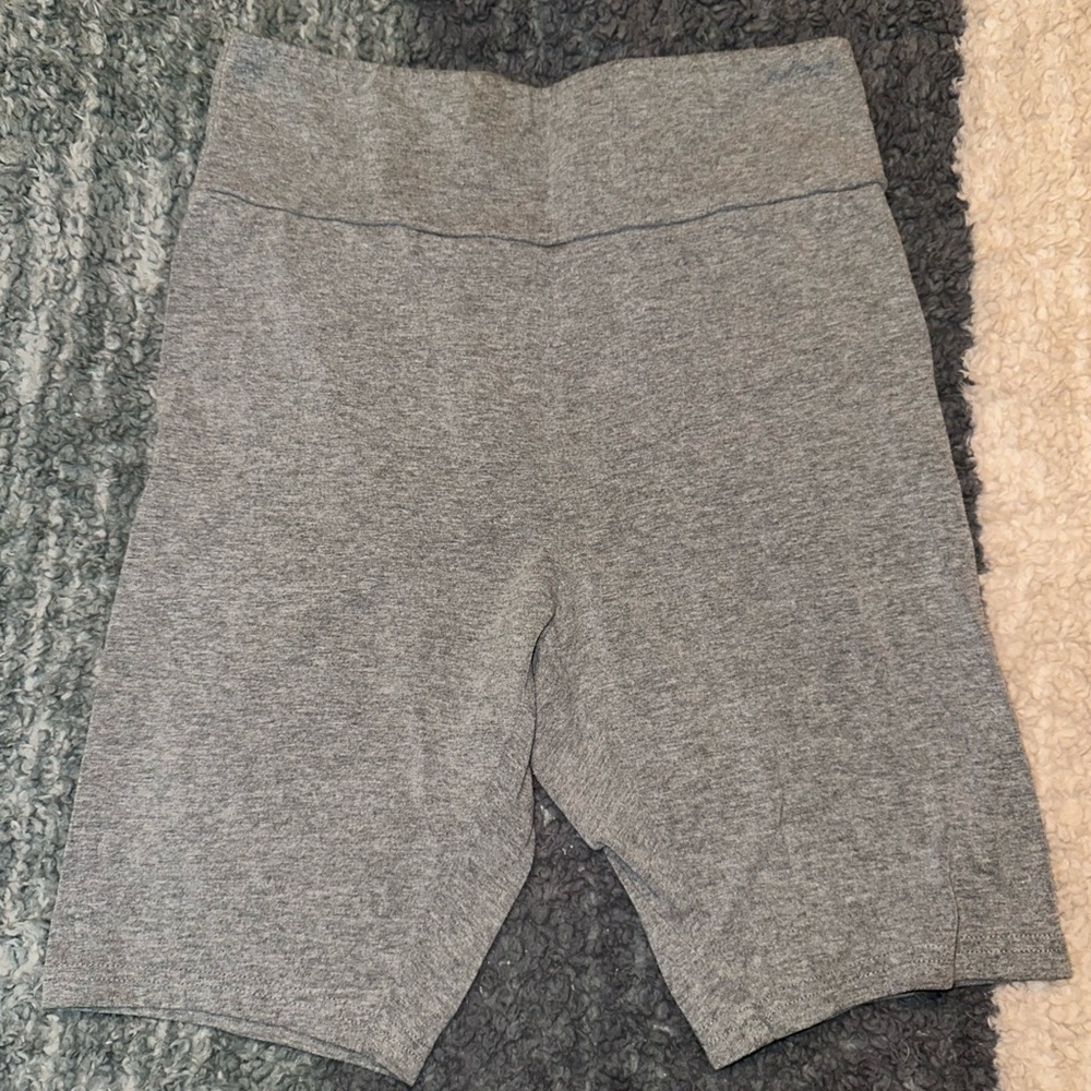Grey biker shorts